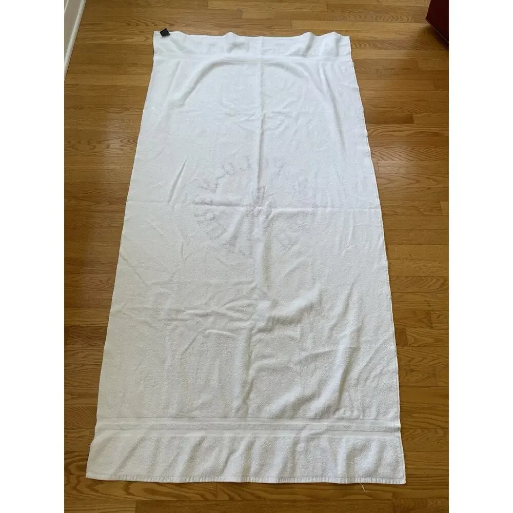 Ralph Lauren RL Polo Club Vintage Red White Large Beach Towel 34 X 66 Pony Logo